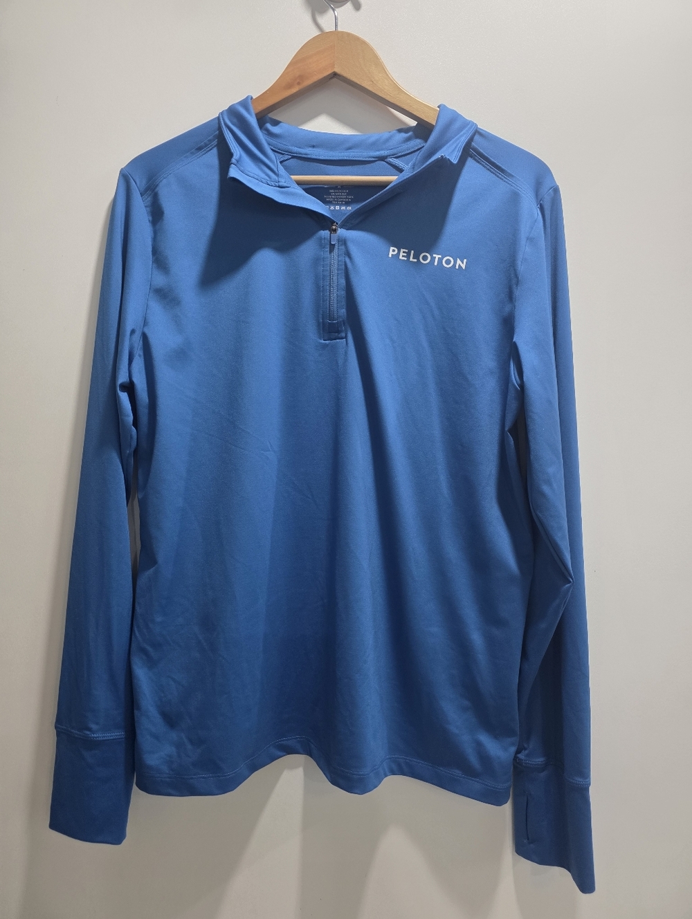 Peloton "Warm Up" 1/4-Zip Performance Jersey Size M